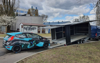 TANATECH Přívěs Wiola L35G55P 3500kg MOTORSPORT přepravník na auta