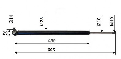 Tlumič nájezdové brzdy AL-KO 2,8VB F811127   21726604,40203611