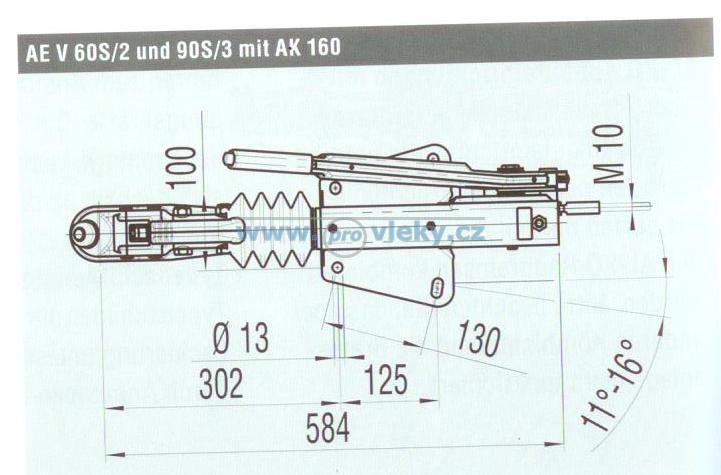 Nájezdová brzda AL-KO 90S/3 HM - Náhradní díly - Nájezdové brzdy komplet