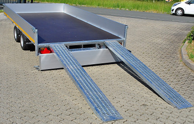 Autopřepravník Eduard Multi 4020 bočnice 30cm, nájezdy, naviják 2700kg, 10" kola"