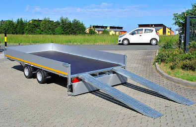 Autopřepravník Eduard Multi 4020 bočnice 30cm, nájezdy, naviják 2700kg, 10" kola"