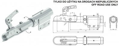 výkres otočného přívěsného kloubu SPP DO-01 