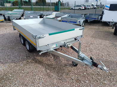 Tanatech Přívěs Eduard 3118 1-str sklápěč, B30, 3000kg, 72cm kombi hydraulika