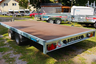 TANATECH Autopřepravník Eduard 4020 plato 2700kg 56cm 10" kola nájezdy