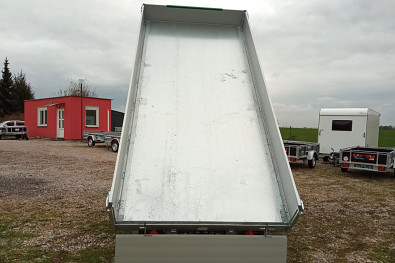 TANATECH Přívěs Eduard 3-straný sklápěč 4018 3500kg, 3 nápravy, Kombi hydraulika