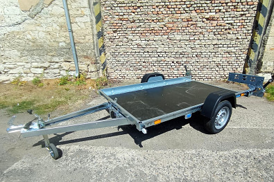 TANATECH Přívěs Faro Viarus 250x145 750kg sklopné plato, na čtyřkolku, na motocykly, na motorky