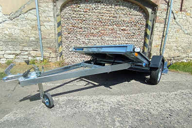TANATECH Přívěs Faro Viarus 250x145 750kg sklopné plato, na čtyřkolku, na motocykly, na motorky