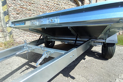 TANATECH Přívěs Faro Viarus 250x145 750kg sklopné plato, na čtyřkolku, na motocykly, na motorky