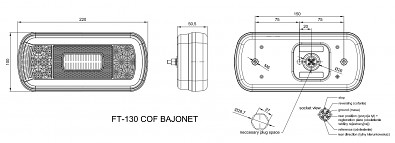 výkres zadní svítilny Fristom FT 130