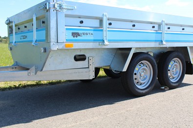 Tanatech Přívěs Vesta LT 30HDA 750kg 2 nápravy, masivní svařovaný podvozek