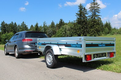 TANATECH Přívěs Lider P233 233x132x39cm 750kg sklopný