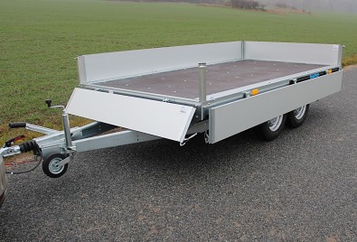 Přívěs MARTZ Hochlader 360/17 2700kg Alu - sklopné bočnice