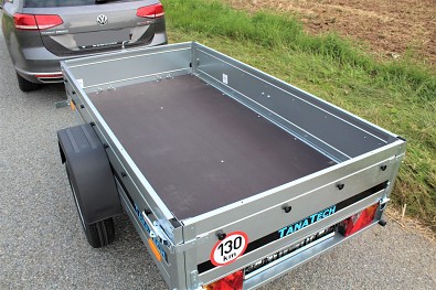 Sklopný přívěsný vozík Martz Basic 200 Kipp s ložnou plochou 201x107cm
