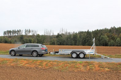 Vlek na převoz bagrů a stavebních strojů UNK 3500kg, 1,8x3,5m od Tanatech
