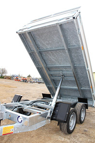 Sklápěcí přívěsný vozík HAPERT COBALT HB-2 2700kg od Tanatech, masivní rám korby