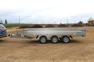 Velký přívěsný vozík valník HAPERT AZURE H-3 405x200 3500kg 3 nápravy