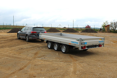 Přívěs valník HAPERT AZURE H-3 405x200 3500kg 3 nápravy