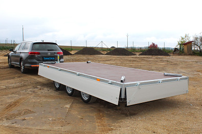 Přívěs valník HAPERT AZURE H-3 405x200 3500kg 3 nápravy, lze oddělat i bočnice