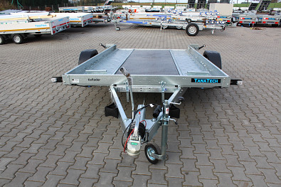 TANATECH Přepravník přívěs Martz GT TIEFLADER 350 1800kg, autopřepravník, malý autopřepravník, malý přívěs na auta, přívěs na malé auto