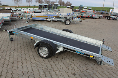 TANATECH Přepravník přívěs Martz GT TIEFLADER 350 1800kg, autopřepravník, malý autopřepravník, malý přívěs na auta, přívěs na malé auto