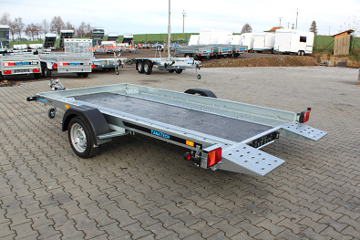 TANATECH Přepravník přívěs Martz GT TIEFLADER 350 1800kg, autopřepravník, malý autopřepravník, malý přívěs na auta, přívěs na malé auto