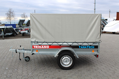 TANATECH Přívěs Lider P233 233x132x39cm 750kg sklopný, plachta s konstrukcí je příplatková výbava