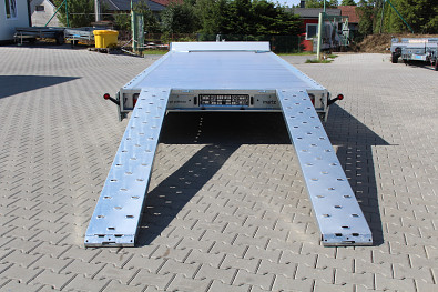 Přívěs GT 500 plato 3500kg ALU podlaha lze použít jako autopřepravník
