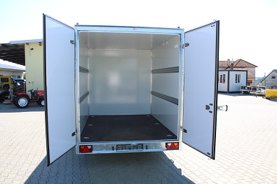 Přívěs skříňový Tomplan TFS 550.00 2700kg Speed caravan vč. zadních dvoukř. dveř