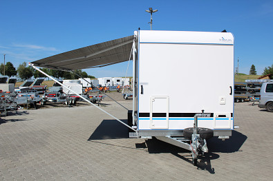 Přívěs skříňový Tomplan TFS 550.00 2700kg Speed caravan vč. zadních dvoukř. dveř