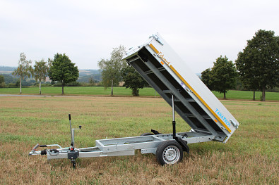 Přívěs Eduard 2514 1-stranný sklápěč 1500kg B30, 63cm, man.hydr od Tanatech