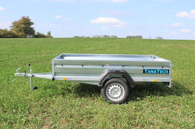 Nebrzděný Přívěsný vozík, vlek za auto, Přívěs Zaslaw 235SU 235x132x35 750kg sklopný od Tanatech