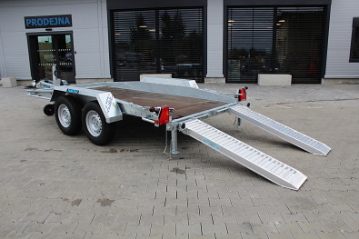 Přepravník bagrů Lider 3,5x1,7 3500kg výškově stavitelná oje