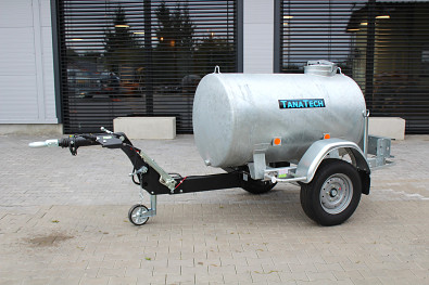 TANATECH Přívěs ECIM cisternový 1000l 1300kg, výškově stavitelná oje