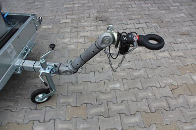 TANATECH Přívěs ECIM ADR 750kg pro přepravu paliv 430l - výškově stavitelná oje