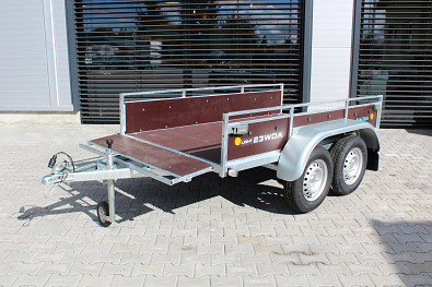 TANATECH Přívěs Vesta Wood 23/750kg 2 nápravy překližkový