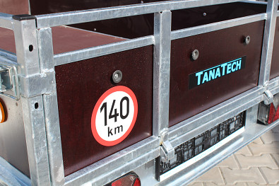 TANATECH Přívěs Vesta Wood 23/750kg 2 nápravy překližkový