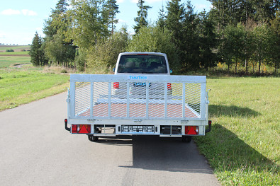 TANATECH Přívěs Lider plato 5,06x2,15 3500kg stav. oje, nájezdy, hydr. sklopný