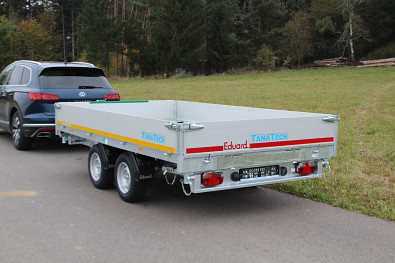 TANATECH sklápěcí přívěs Přívěs Eduard 3-stranný sklápěč 3520 3500kg Kombi hydraulika