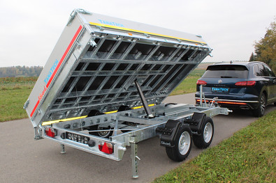 TANATECH sklápěcí přívěs Přívěs Eduard 3-stranný sklápěč 3520 3500kg Kombi hydraulika