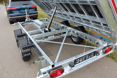 TANATECH sklápěcí přívěs Přívěs Eduard 3-stranný sklápěč 3520 3500kg Kombi hydraulika