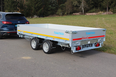 Tanatech sklápěcí přívěs Přívěs Eduard 3-stranný sklápěč 3518 3500kg Kombi hydraulika