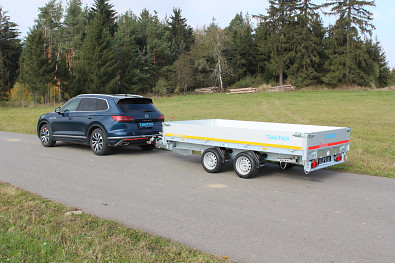 Tanatech sklápěcí přívěs Přívěs Eduard 3-stranný sklápěč 3518 3500kg Kombi hydraulika