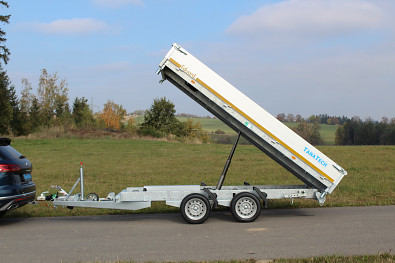 Tanatech sklápěcí přívěs Přívěs Eduard 3-stranný sklápěč 3518 3500kg Kombi hydraulika