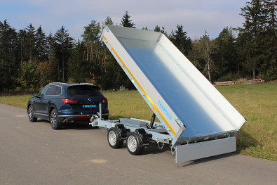 Tanatech sklápěcí přívěs Přívěs Eduard 3-stranný sklápěč 3518 3500kg Kombi hydraulika