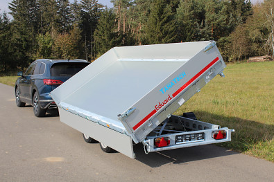 Tanatech sklápěcí přívěs Přívěs Eduard 3-stranný sklápěč 3518 3500kg Kombi hydraulika