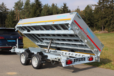 Tanatech sklápěcí přívěs Přívěs Eduard 3-stranný sklápěč 3518 3500kg Kombi hydraulika