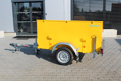 TANATECH Přívěs ECIM 750kg pro stavební nářadí, stavitelná oje