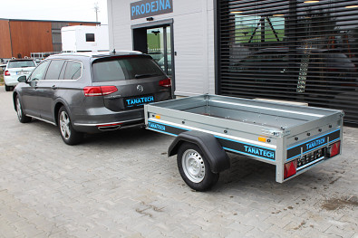 TANATECH Přívěs Vesta UNO 750kg, valník, nebrzděný přívěs