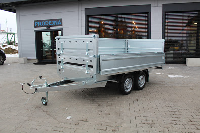 TANATECH Přívěs MARTZ Hochlader 300/2 750kg STEE + nástavby bočnic (příplatková výbava)