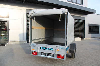 Přívěs Saris MC 255 133 1350kg, čelo otevírací, plachta 150cm